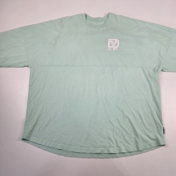 Disney Parks Spirit Jersey Shirt Size 2XL Turquoise Disney World Crewneck - Picture 8 of 14